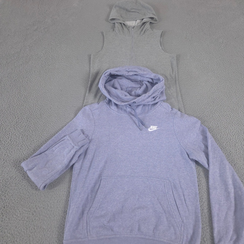 LOT OF 2 Nike Hoodie Womens S Multi Obsessed Sleeveless Half-Zip Training Fleece